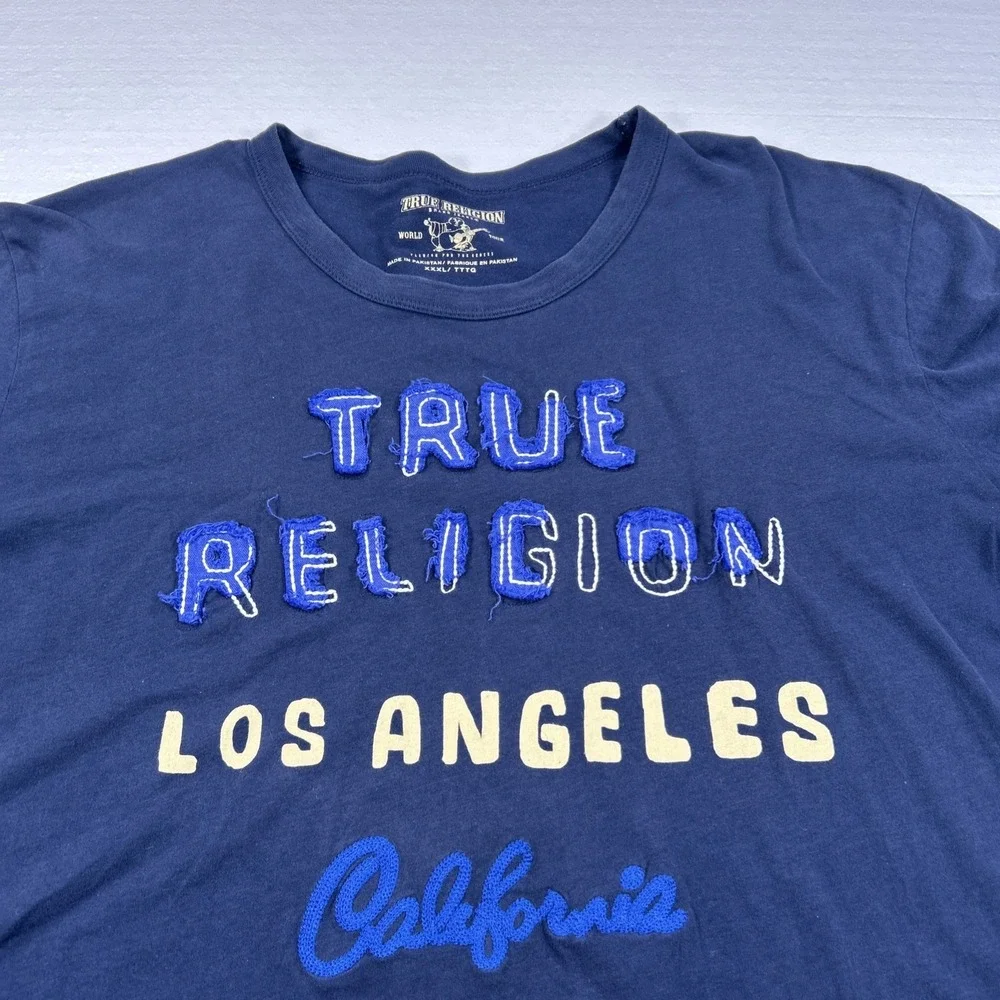 Vintage True Religion Graphic Shirt Men's 3XL Los Angeles California 56 3D Print